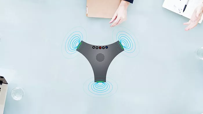 Built-in microphone and speaker